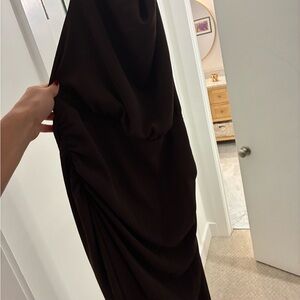 Zara Chic Dark Brown Dress